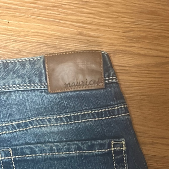 Maurices Blue Flare Wide Leg Jeans Size 5/6 Short Good Condition Make an Offer! - Picture 10 of 11